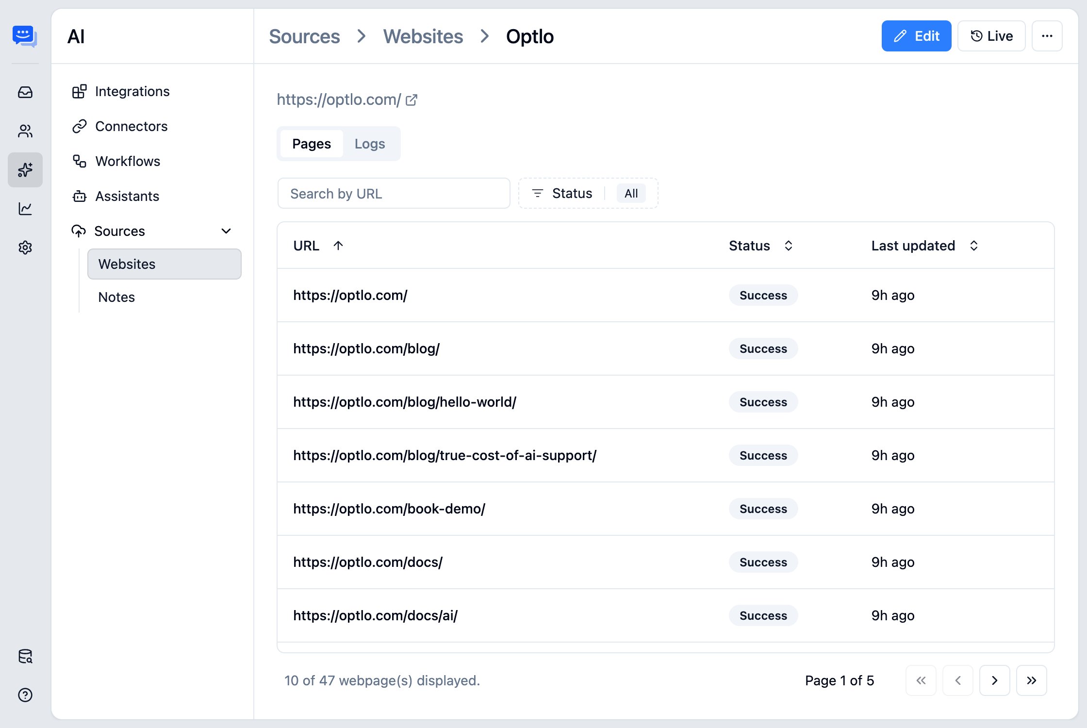 Adding different source data and custom answers